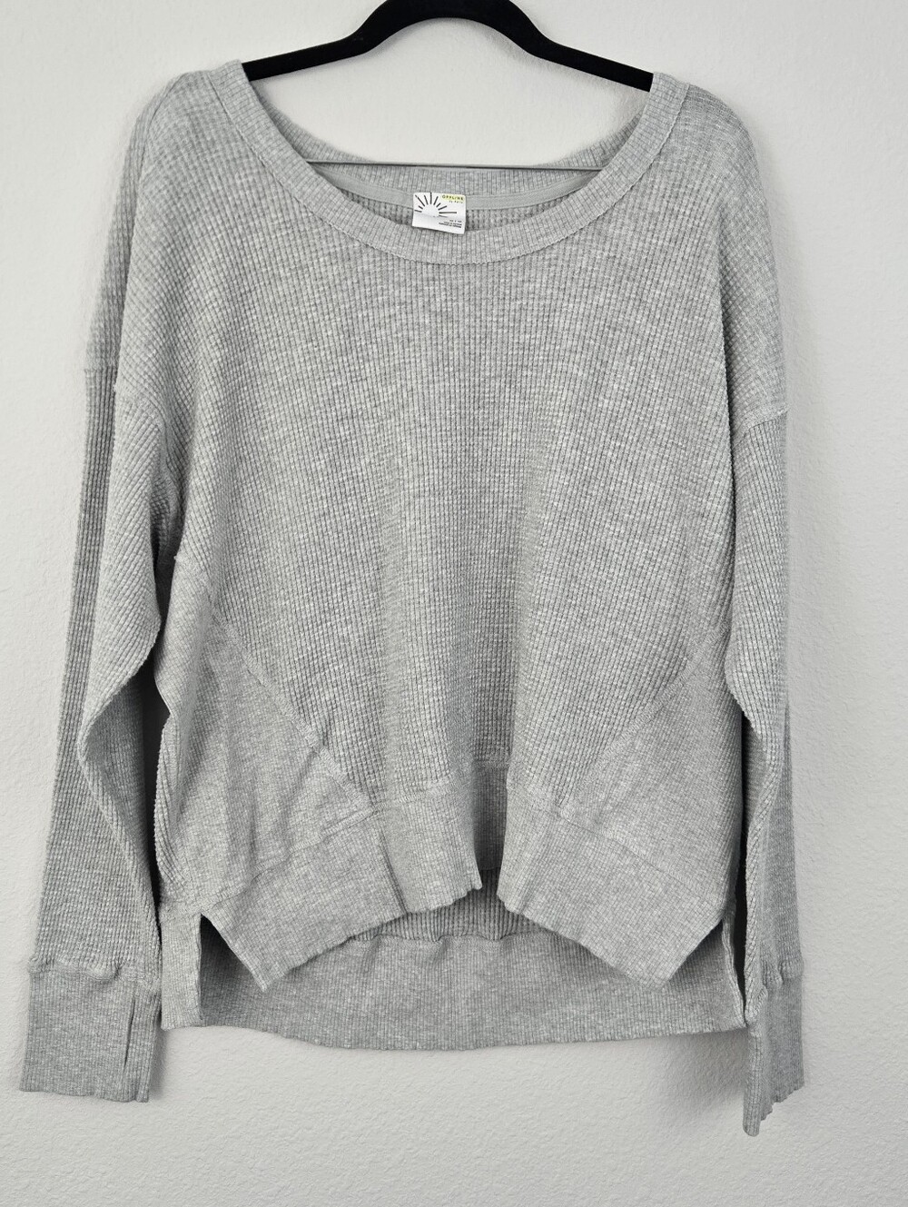 Gray OFFLINE By Aerie Wow! Waffle T-Shirt